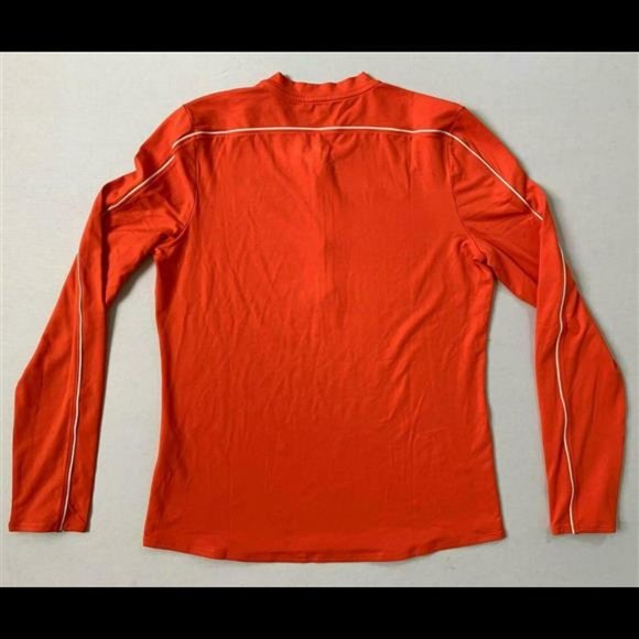 NIKE Womens Clemson Tigers Half Zip LS Top | Orange | Medium | AQ3546 | NWT - Picture 8 of 8